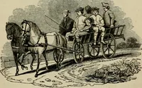 An illustration from The roads and railroads, vehicles, and modes of travelling, of ancient and modern countries; with accounts of bridges, tunnels, and canals, in various parts of the world .. (1839)