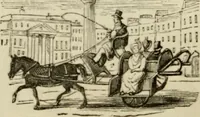An illustration from The roads and railroads, vehicles, and modes of travelling, of ancient and modern countries; with accounts of bridges, tunnels, and canals, in various parts of the world .. (1839)