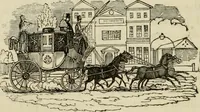 An illustration from The roads and railroads, vehicles, and modes of travelling, of ancient and modern countries; with accounts of bridges, tunnels, and canals, in various parts of the world .. (1839)