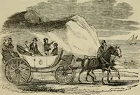 An illustration from The roads and railroads, vehicles, and modes of travelling, of ancient and modern countries; with accounts of bridges, tunnels, and canals, in various parts of the world .. (1839)
