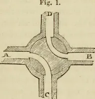 An illustration from The roads and railroads, vehicles, and modes of travelling, of ancient and modern countries; with accounts of bridges, tunnels, and canals, in various parts of the world .. (1839)