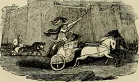 An illustration from The roads and railroads, vehicles, and modes of travelling, of ancient and modern countries; with accounts of bridges, tunnels, and canals, in various parts of the world .. (1839)
