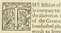 An illustration from The roaring girle, or, Moll Cut-Purse : as it hath lately beene acted on the Fortune-stage by the Prince His Players (1611)