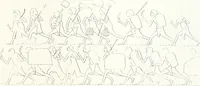An illustration from The rock tombs of El Amarna (1903)