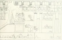 An illustration from The rock tombs of El Amarna (1903)