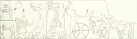 An illustration from The rock tombs of El Amarna (1903)
