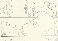 An illustration from The rock tombs of El Amarna (1903)