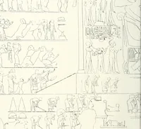 An illustration from The rock tombs of El Amarna (1903)