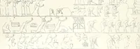 An illustration from The rock tombs of El Amarna (1903)