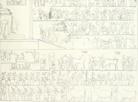 An illustration from The rock tombs of El Amarna (1903)