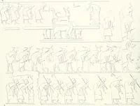 An illustration from The rock tombs of El Amarna (1903)