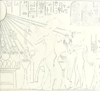 An illustration from The rock tombs of El Amarna (1903)
