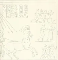 An illustration from The rock tombs of El Amarna (1903)