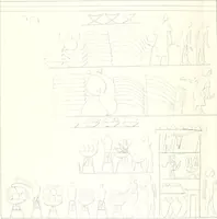 An illustration from The rock tombs of El Amarna (1903)