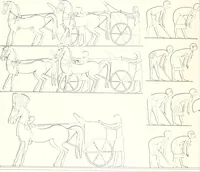 An illustration from The rock tombs of El Amarna (1903)