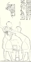 An illustration from The rock tombs of El Amarna (1903)