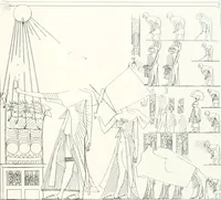 An illustration from The rock tombs of El Amarna (1903)