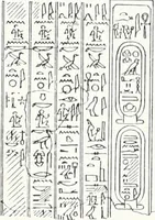 An illustration from The rock tombs of El Amarna (1903)