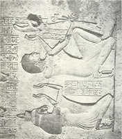 An illustration from The rock tombs of El Amarna (1903)