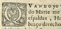 An illustration from Rodomvntadas castellanas : recopiladas de los commentarios de los muy aspantosos, terribles & inuincibles capitanes, Metamoros, Crocodillo y Rajabroqueles = Rodomontades espagnoles : colligées des commentaires des tres-espouuentables, terribles, & iuuincibles [sic] capitaines, Matamores, Crocodille, & Rajabroqueles (1619)