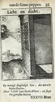Picture 14 of 74 from Roemer Visschers Zinne-poppen : alle verciert met rÿmen en sommighe met proze (1669), leaf 99