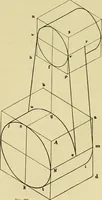 An illustration from Rogers' drawing and design; an educational treatise relating to linear drawing; machine design; working drawings; transmission methods; steam, electrical and metal working machines and parts; lathes; boiler and parts; instruments and their use; tables, etc (1913)
