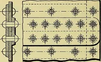 An illustration from Rogers' drawing and design; an educational treatise relating to linear drawing; machine design; working drawings; transmission methods; steam, electrical and metal working machines and parts; lathes; boiler and parts; instruments and their use; tables, etc (1913)