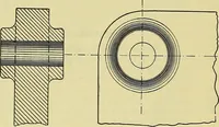 An illustration from Rogers' drawing and design; an educational treatise relating to linear drawing; machine design; working drawings; transmission methods; steam, electrical and metal working machines and parts; lathes; boiler and parts; instruments and their use; tables, etc (1913)