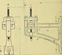 An illustration from Rogers' drawing and design; an educational treatise relating to linear drawing; machine design; working drawings; transmission methods; steam, electrical and metal working machines and parts; lathes; boiler and parts; instruments and their use; tables, etc (1913)