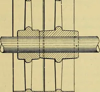 An illustration from Rogers' drawing and design; an educational treatise relating to linear drawing; machine design; working drawings; transmission methods; steam, electrical and metal working machines and parts; lathes; boiler and parts; instruments and their use; tables, etc (1913)