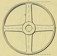 An illustration from Rogers' drawing and design; an educational treatise relating to linear drawing; machine design; working drawings; transmission methods; steam, electrical and metal working machines and parts; lathes; boiler and parts; instruments and their use; tables, etc (1913)