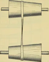An illustration from Rogers' drawing and design; an educational treatise relating to linear drawing; machine design; working drawings; transmission methods; steam, electrical and metal working machines and parts; lathes; boiler and parts; instruments and their use; tables, etc (1913)