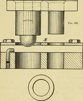 An illustration from Rogers' drawing and design; an educational treatise relating to linear drawing; machine design; working drawings; transmission methods; steam, electrical and metal working machines and parts; lathes; boiler and parts; instruments and their use; tables, etc (1913)