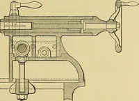 An illustration from Rogers' drawing and design; an educational treatise relating to linear drawing; machine design; working drawings; transmission methods; steam, electrical and metal working machines and parts; lathes; boiler and parts; instruments and their use; tables, etc (1913)