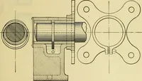 An illustration from Rogers' drawing and design; an educational treatise relating to linear drawing; machine design; working drawings; transmission methods; steam, electrical and metal working machines and parts; lathes; boiler and parts; instruments and their use; tables, etc (1913)