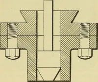 An illustration from Rogers' drawing and design; an educational treatise relating to linear drawing; machine design; working drawings; transmission methods; steam, electrical and metal working machines and parts; lathes; boiler and parts; instruments and their use; tables, etc (1913)