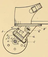 An illustration from [Roller-skate patents] (1861)