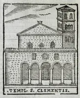 An illustration from Roma antica e moderna : nella quale si contengono chiese, monasterij, hospedali, compagnie, collegij, e seminarij, tempij, teatri, anfiteatri, naumachie, cerchi, fori, curie, palazzi, e statue, librerie, musei, pitture, scolture, & i nomi de gli artefici : indice de' sommi pontefici, imperatori, e duchi : con vna copiosissima tauola, & altre nuoue aggiunte (1653)