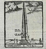 An illustration from Roma antica e moderna : nella quale si contengono chiese, monasterij, hospedali, compagnie, collegij, e seminarij, tempij, teatri, anfiteatri, naumachie, cerchi, fori, curie, palazzi, e statue, librerie, musei, pitture, scolture, & i nomi de gli artefici : indice de' sommi pontefici, imperatori, e duchi : con vna copiosissima tauola, & altre nuoue aggiunte (1653)
