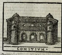 Picture 41 of 53 from Roma antica e moderna : nella quale si contengono chiese, monasterij, hospedali, compagnie, collegij, e seminarij, tempij, teatri, anfiteatri, naumachie, cerchi, fori, curie, palazzi, e statue, librerie, musei, pitture, scolture, & i nomi de gli artefici : indice de' sommi pontefici, imperatori, e duchi : con vna copiosissima tauola, & altre nuoue aggiunte (1653), leaf 656