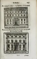 Picture 49 of 53 from Roma antica e moderna : nella quale si contengono chiese, monasterij, hospedali, compagnie, collegij, e seminarij, tempij, teatri, anfiteatri, naumachie, cerchi, fori, curie, palazzi, e statue, librerie, musei, pitture, scolture, & i nomi de gli artefici : indice de' sommi pontefici, imperatori, e duchi : con vna copiosissima tauola, & altre nuoue aggiunte (1653), leaf 805