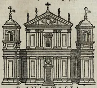 Picture 17 of 31 from Roma antica e moderna : nella quale si contengono chiese, monasterij, hospedali, compagnie, collegij e seminarij : tempij, teatri, anfiteatri, naumachie, cerchi, fori, curie, palazzi e statue : librarie, musei, pitture, scolture, & i nomi de gli artifici : indice de' sommi pontefici, imperatori, rè, e duchi : con vna copiosissima tauola, e aggiunta di tutte le cose notabili fatte sino al presente (1677), leaf 417