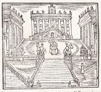 Picture 16 of 27 from Roma antica e moderna : nella quale si contengono chiese, monasterij, hospedali, compagnie, collegij e seminarij : tempij, teatri, anfiteatri, naumachie, cerchi, fori, curie, palazzi e statue : librarie, musei, pitture, scolture, & i nomi de gli artifici : indice de' sommi pontefici, imperatori, rè, e duchi : con vna copiosissima tauola, e aggiunta di tutte le cose notabili fatte sino al presente (1677), leaf 116