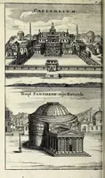 Picture 2 of 6 from Romae antiquae notitia, or, The antiquities of Rome : in two parts ... : with copper cuts of the principal buildings, &c. : to which are prefix'd two essays, concerning the Roman learning, and the Roman education (1696), leaf 86