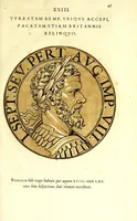 An illustration from Romanae et Graecae antiquitatis monumenta, e priscis numismatibus eruta (1644)