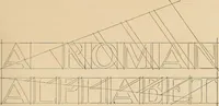 An illustration from A Roman alphabet and how to use it; a conventional Roman alphabet with full directions for its use in the lettering problems required in public, normal, art, and technical schools, and for the lettering problems which arise in the practice of architects, commercial illustrators, show-card writers and sign painters (1917)