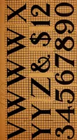 An illustration from A Roman alphabet and how to use it; a conventional Roman alphabet with full directions for its use in the lettering problems required in public, normal, art, and technical schools, and for the lettering problems which arise in the practice of architects, commercial illustrators, show-card writers and sign painters (1917)
