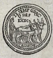 An illustration from Romanarum antiquitatum libri decem : ex variis scriptoribus summa fide singularique diligentia collecti (1609)