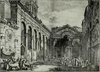 An illustration from Roman cities in Italy and Dalmatia (1910)