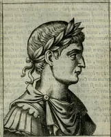 An illustration from Romanorvm imperatorvm effigies : elogijs ex diuersis scriptoribus per Thomam Treteru S. Mariae Transtyberim canonicum collectis (1583)